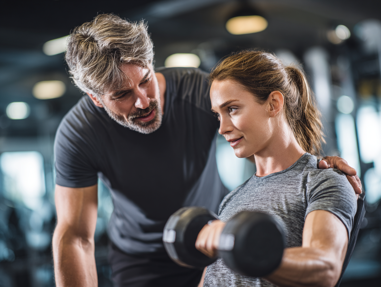 Активні люди старшого віку займаються спортом